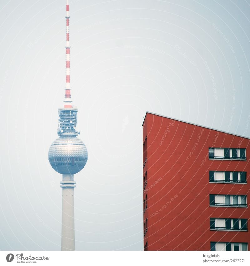 House at Alex Berlin Federal eagle Europe Capital city Downtown Television tower Tourist Attraction Landmark Berlin TV Tower Alexanderplatz Gray Red alex