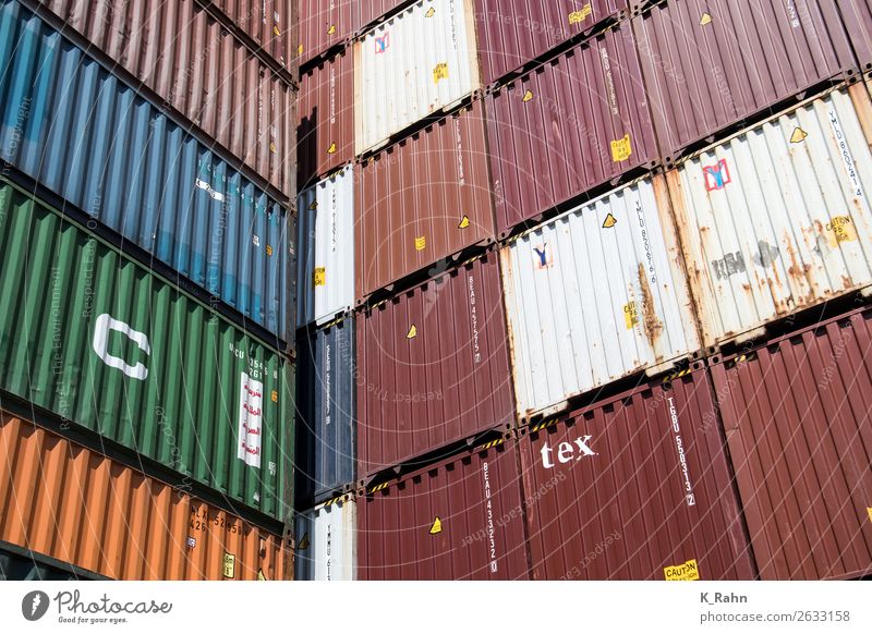 Containers in the Port of Hamburg Internet Navigation Inland navigation Container ship Shopping "container Business cargo contacnterminal container port