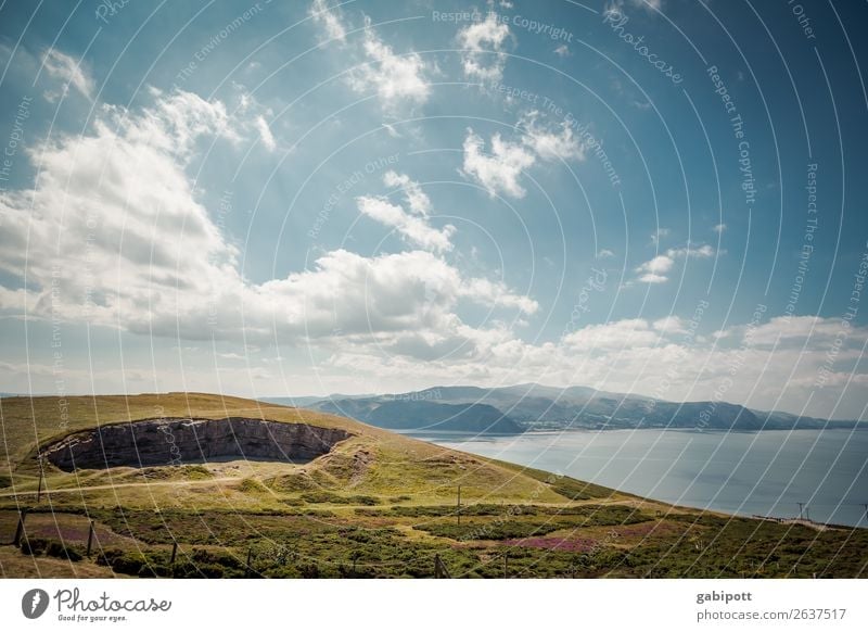 sky water mountains Wales Environment Nature Landscape Plant Animal Elements Earth Air Water Sky Clouds Sun Sunlight Summer Climate Weather Beautiful weather