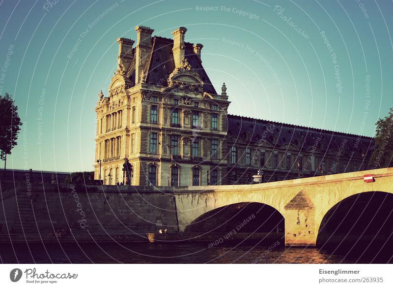 Paris in May France Europe Capital city Old town Bridge Architecture Wall (barrier) Wall (building) Esthetic Historic Seine River Building Colour photo