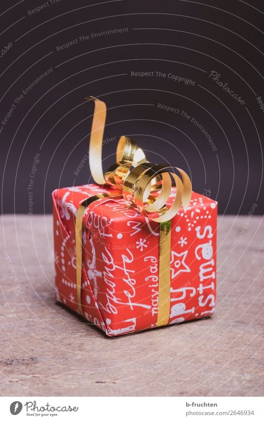 Christmas present Shopping Joy Save Christmas & Advent Packaging Decoration Bow Select Gold Red Solidarity Help Grateful Expectation Mysterious Curiosity