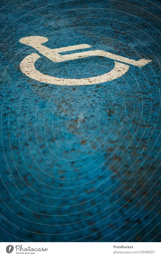 #AS# Handicap Human being Fair Wheelchair Handicapped Disability friendly Blue White Fairness Fair play Search for a parking space Parking lot Asphalt