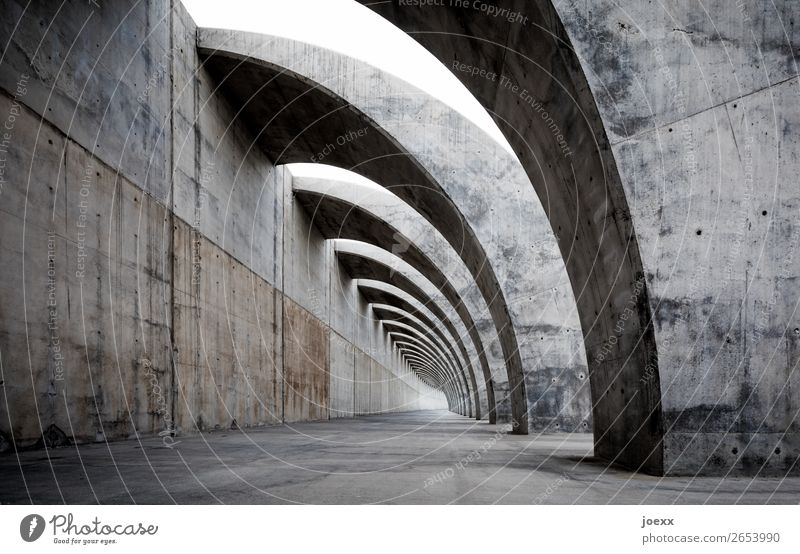 | ))) Manmade structures Wall (barrier) Wall (building) Concrete Gigantic Brown Gray Black White Power Subdued colour Exterior shot Deserted Day Contrast