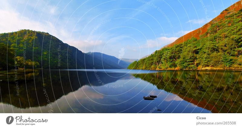 Glendalough - A Look In The Mirror Vacation & Travel Summer vacation Environment Nature Landscape Air Sky Clouds Horizon Beautiful weather Tree Forest Hill