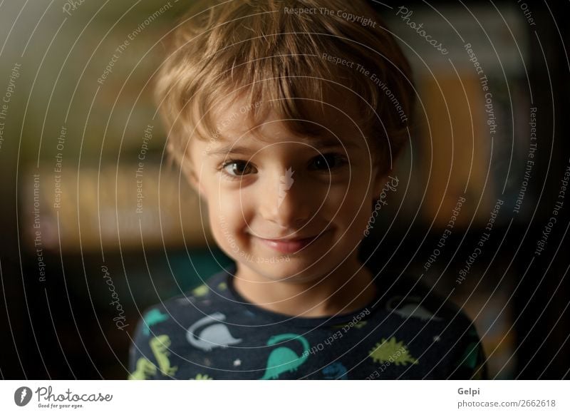 Portrait of a funny child at home smiling Joy Happy Beautiful Face Playing Child Baby Boy (child) Infancy Blonde Smiling Laughter Happiness Small Funny Cute