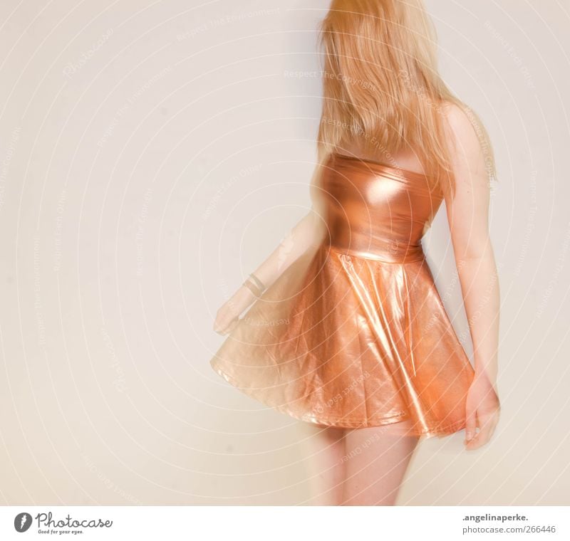 gold maria Gold Dress Movement Dance Blonde Light