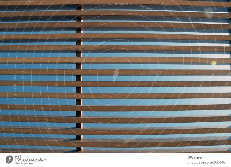 IIIIIII Summer Sun Architecture Sky Hunting Blind Manmade structures Facade Balcony Terrace Roof Wood Line Illuminate Draw Infinity Long Thin Brown Design