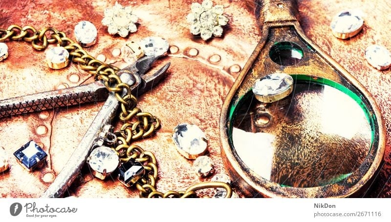 Making of handmade jewellery chain craft necklace gold metal silver fashion jewelry stone bead diamond luxury pendant accessory gem precious bracelet shiny gift