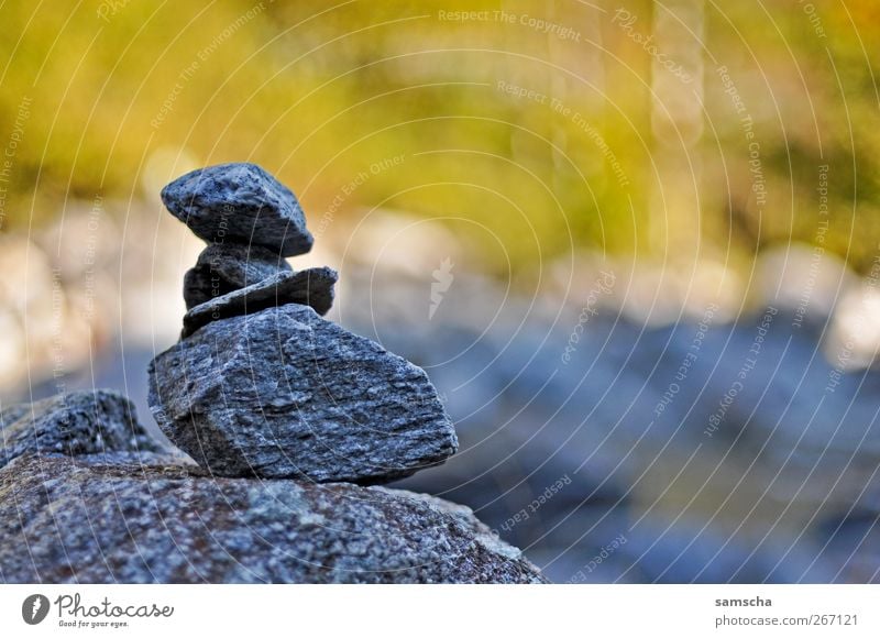 cairn Nature Rock Stone Sharp-edged Gray Cairn Pile of stones Meditation Balance Rock formation Harmonious Colour photo Exterior shot Close-up Deserted Day