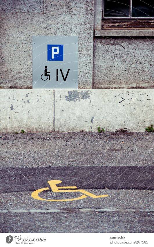 disability parking space Life Small Town Downtown Old town Detached house Places Building Wall (barrier) Wall (building) Facade Transport Passenger traffic