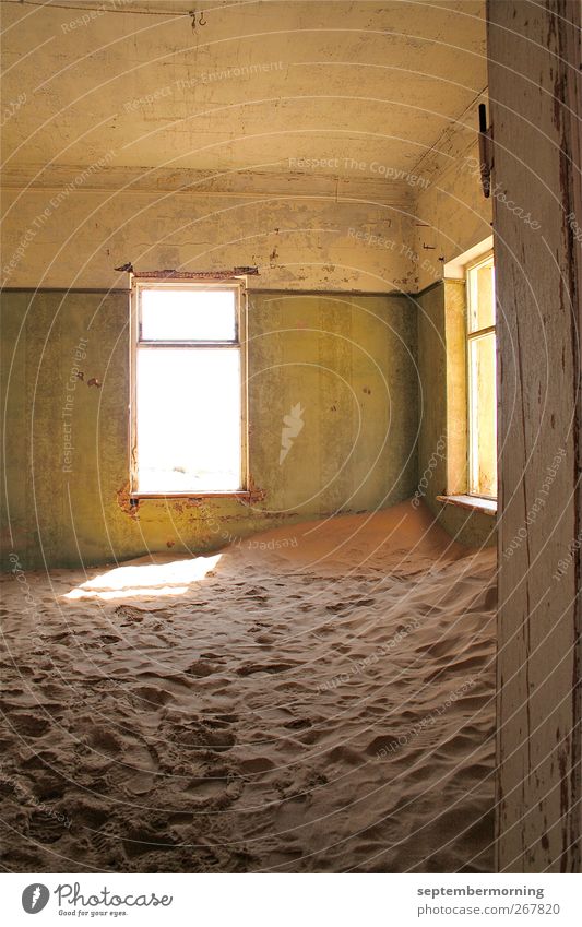 Shipping Sand Ruin Old Broken Dry Change Living or residing Colour photo Subdued colour Interior shot Deserted Day