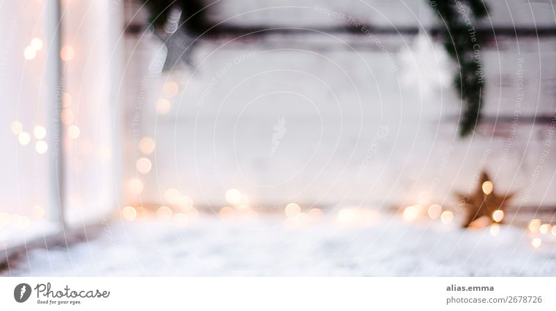 Christmas background in banner format, with free text space Christmas & Advent Background picture Blur Copy Space Flag header Window Winter Light Festive White