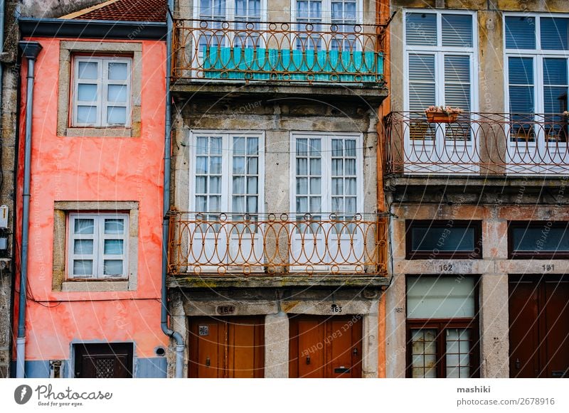traditional facades of old houses in Porto, Portugal Beautiful Vacation & Travel Tourism House (Residential Structure) Culture Town Downtown Building