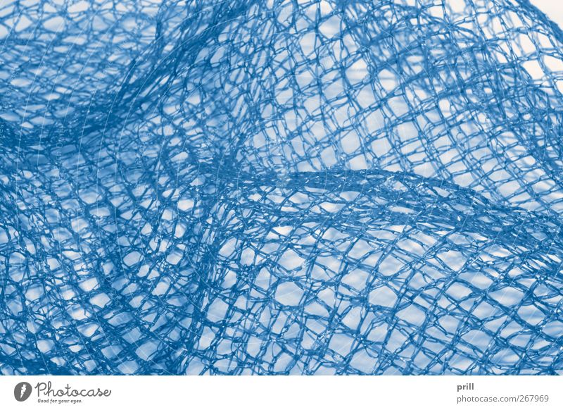 blue netting Hill Cloth Net Blue Flexible Plastic Background picture whorls Grating Textiles Woven Curve sharpness of image full-frame image Delicate Curlicue