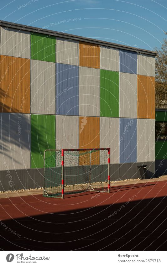 colorful diversion Sports Ball sports Soccer Sporting Complex Football pitch Manmade structures Building Wall (barrier) Wall (building) Concrete Friendliness