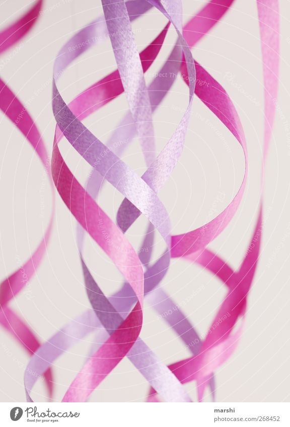 LadiesPartyDeco Lifestyle Joy Leisure and hobbies Event Feasts & Celebrations Birthday Violet Pink Gift wrapping Suspended Curly Meandering girlish Decoration