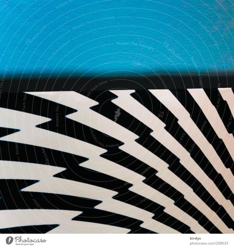 />*+&lt;font color="#ffff00"&gt;-=´=- proudly presents Art Esthetic Hip & trendy Modern Blue Black White Movement Zigzag Shadow Image Abstract Dynamics