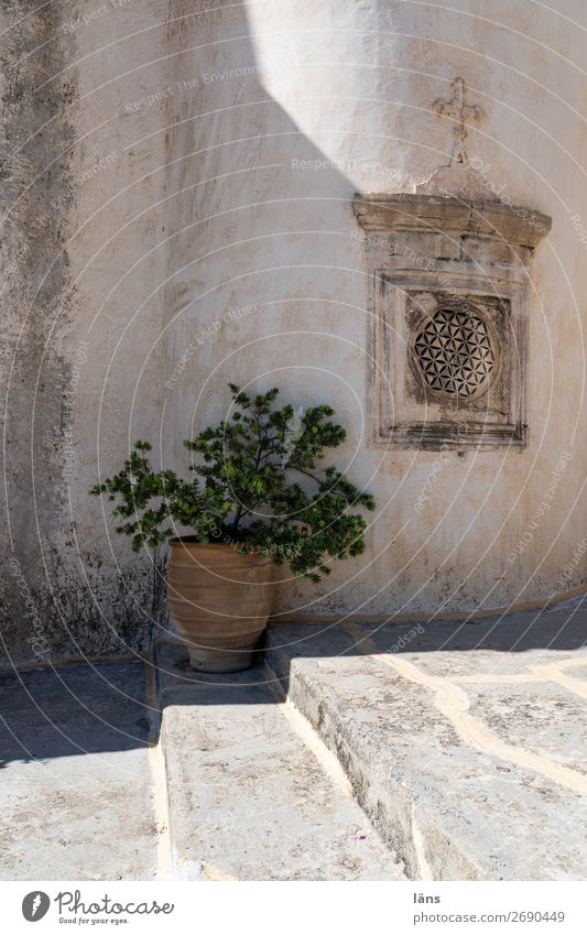 monasteries Monastery Wall (barrier) Crete Deserted Stairs Light Shadow