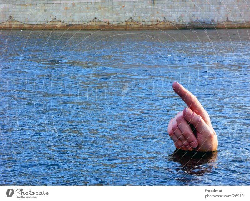 hint Forefinger Surface of water Symbolism Surrealism Indicate Clue Direction Trend-setting Upward Bizarre Strange Exceptional Funny Macabre Sacrifice