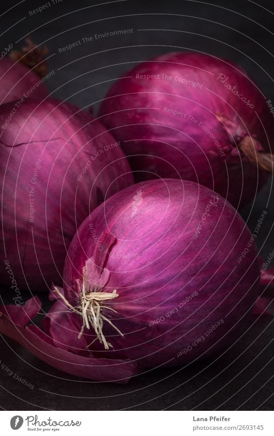 Red onion in close up Food Vegetable Nutrition Eating Vegetarian diet Slow food Healthy Alternative medicine Healthy Eating Life Cure Background picture