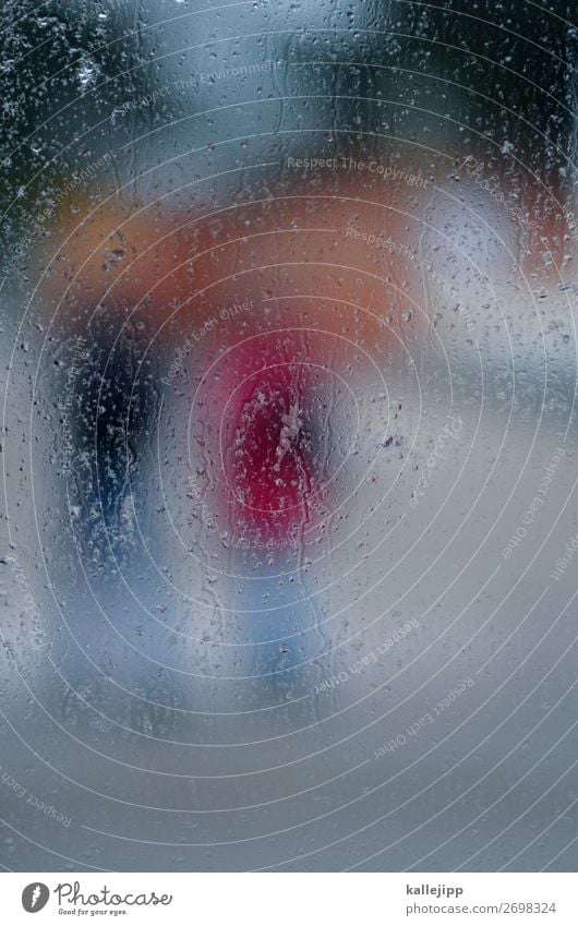 drizzle Human being 2 Environment Nature Water Drops of water Weather Bad weather Rain Going Drizzle Window pane Misted up Damp Blur Reflection Colour photo