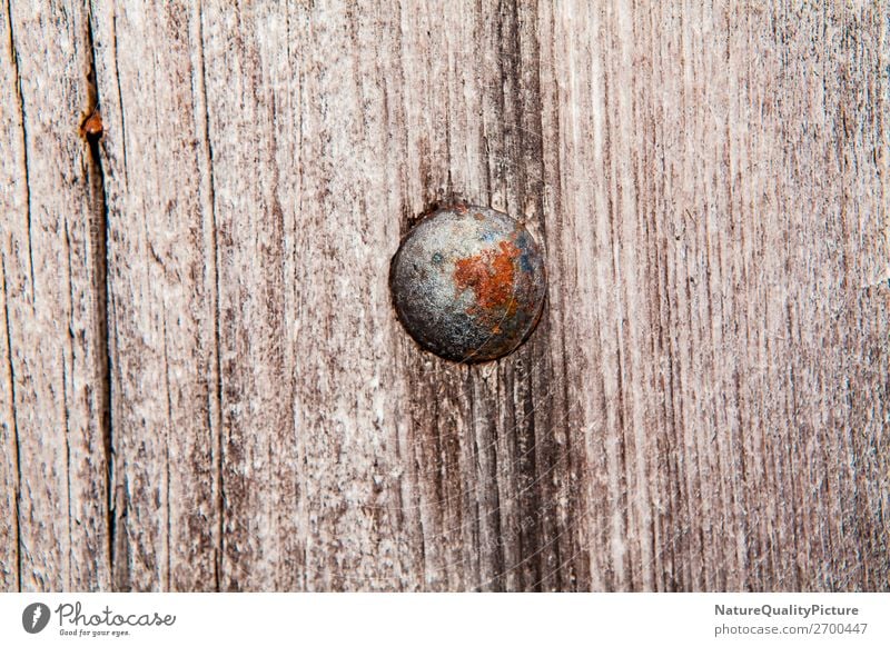 Metallic rivet on old wood surface pattern plank frame rough retro texture dirty panel grunge design abstract vintage backdrop wall timber textured wooden