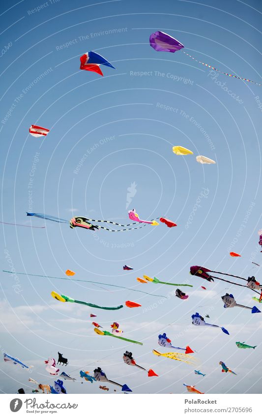 #AS# DragonFest Lifestyle Esthetic Kite Hang gliding Kite festival Blue sky Wind Exterior shot Festival Music festival Multicoloured Colour photo Experimental