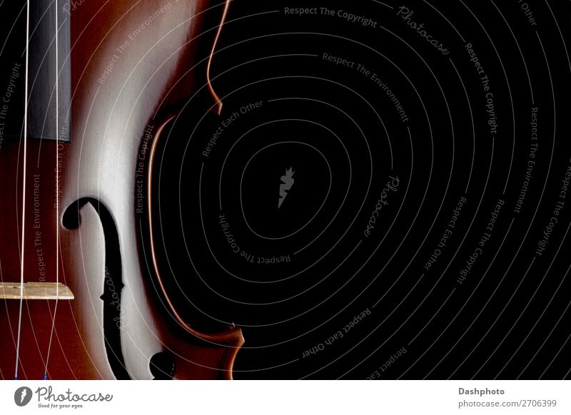 Violin Body Middle Section View on a Black Background - a Royalty Free  Stock Photo from Photocase