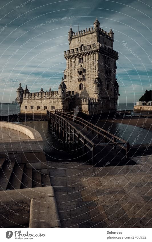 Belem Tower Vacation & Travel Tourism Trip Far-off places Sightseeing City trip Lisbon Portugal Capital city Manmade structures Building Architecture Wanderlust