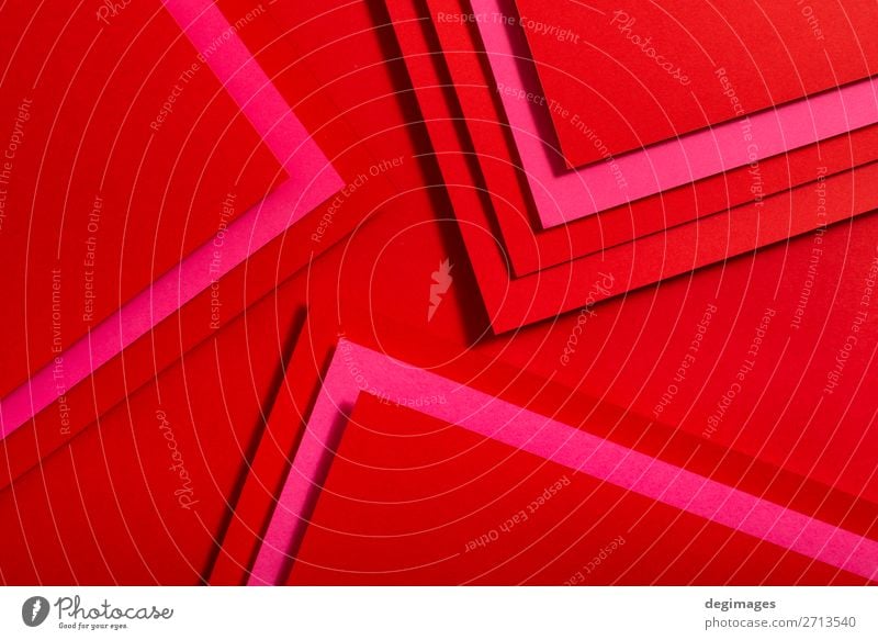 Red paper material design. Geometric unicolour shapes Design Wallpaper Craft (trade) Art Paper Line Stripe Retro Colour geometric background Consistency graphic