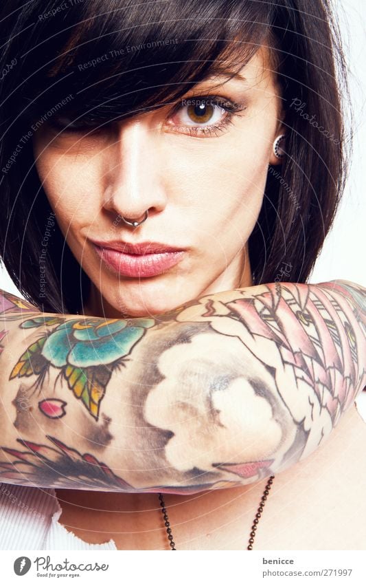 Tattoo Woman Human Being A Royalty Free Stock Photo From Photocase