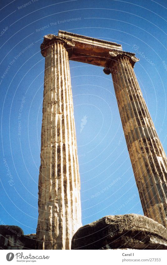 Didima Turkey Roman era Vacation & Travel Remember Temple Ruin Art Large Bulky Prop Doric style Capital of a pillar Historic Europe Landmark Monument Sun Column
