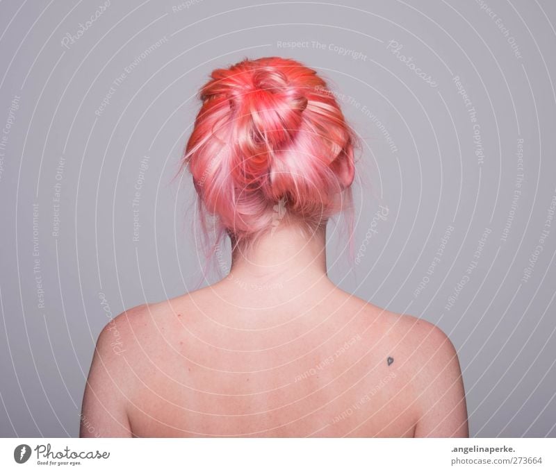 _o_ Pink Chignon Back Hair and hairstyles Woman Workshop