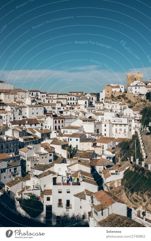 densely populated Vacation & Travel Tourism Trip Summer Living or residing House (Residential Structure) Sky Clouds Horizon Spain Village Small Town Old town