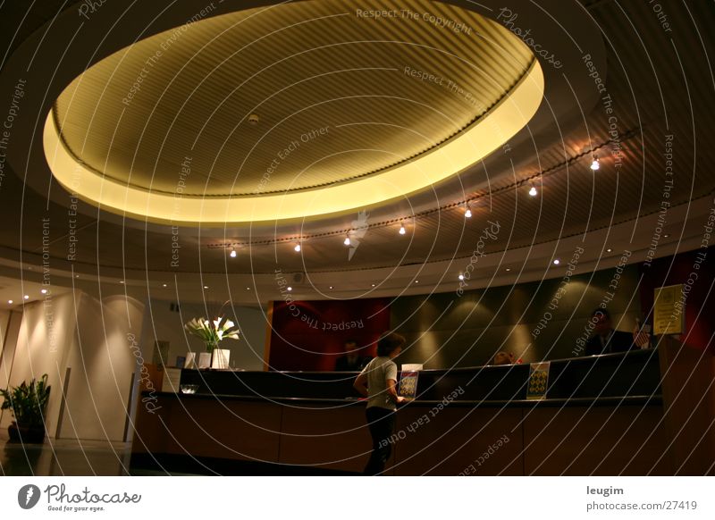 Black Lounge Doomed London Architecture Foyer Circle Light Wait Calm