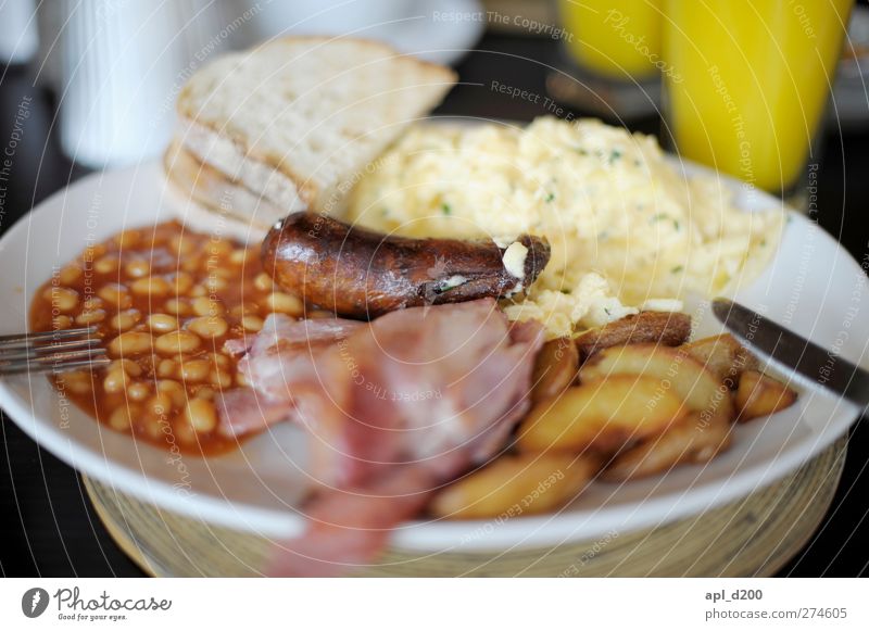good morning london Food Meat Sausage Nutrition Breakfast Plate Cutlery Vacation & Travel Tourism Living or residing Authentic Yellow Gold Red White Contentment
