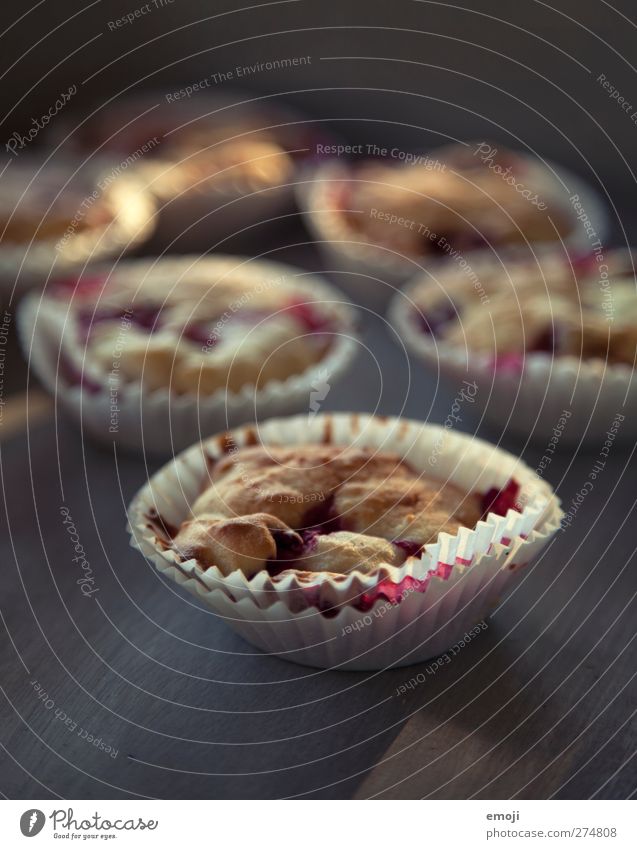 Quark raspberry muffins Dough Baked goods Candy Muffin Nutrition Slow food Finger food Delicious Sweet Colour photo Interior shot Close-up Detail