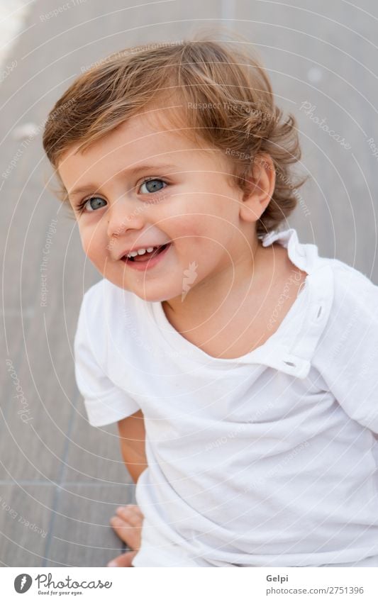 Funny baby one year Lifestyle Joy Happy Beautiful Skin Face Summer Child Human being Baby Toddler Boy (child) Man Adults Infancy Smiling Cool (slang) Happiness