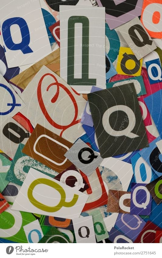 #A# QQQQQ Art Work of art Esthetic q Letters (alphabet) Alphabet soup Typography Design Creativity Write Language Telecommunications Colour photo Multicoloured