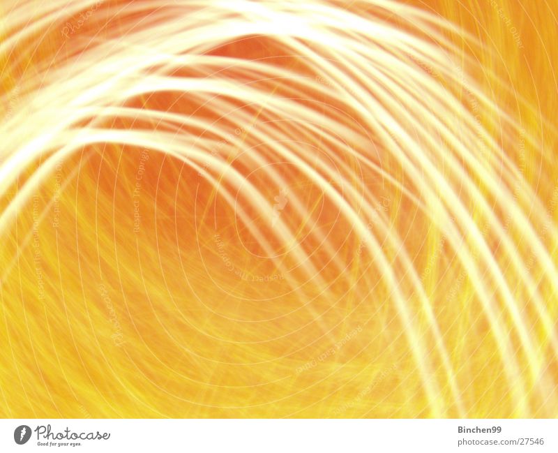 Yellow/Orange 3 Waves Background picture Thread Light Long exposure orange Line