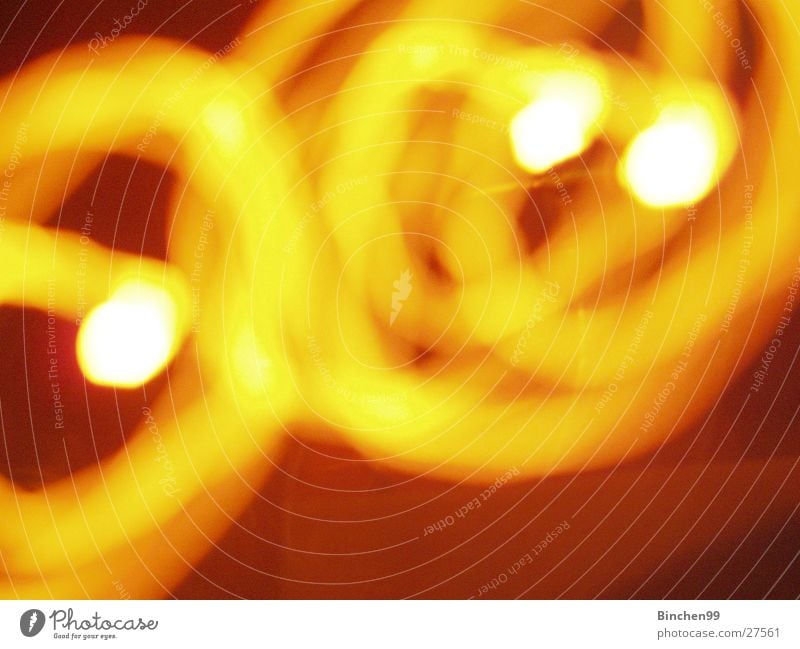 yellow circles Yellow Red Black White Background picture Round 3 Lamp Long exposure Circles course Point Orange