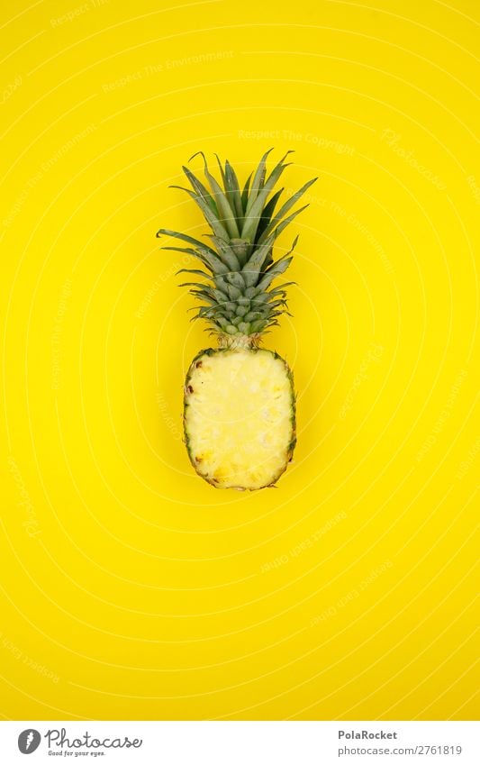 #A# PineappleYellow Food Fruit Dessert Nutrition Esthetic Ananas leaves Pineaple platation Tropical fruits Exotic Vitamin Vitamin-rich Juice Juicy Colour photo