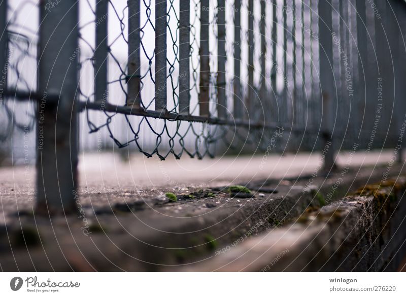 A fence Wuppertal Federal eagle Europe Town Outskirts Bridge Gate Manmade structures Architecture Fence Fence post Thorny Barbed wire fence Metal Wall (barrier)