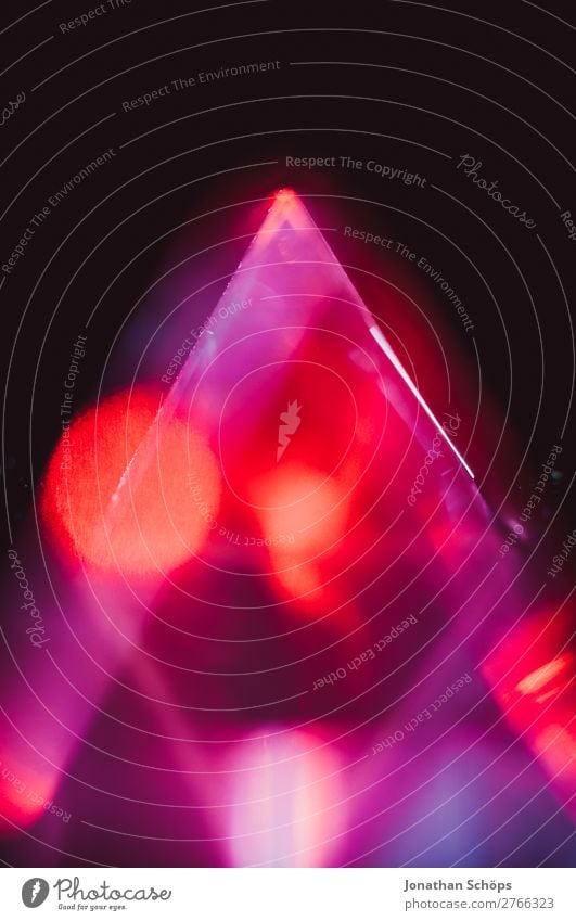 Prism Laser Sci-fi Background Triangle Glass Graphic Background picture Information Technology Crystal Laser pointer Light Macro (Extreme close-up)