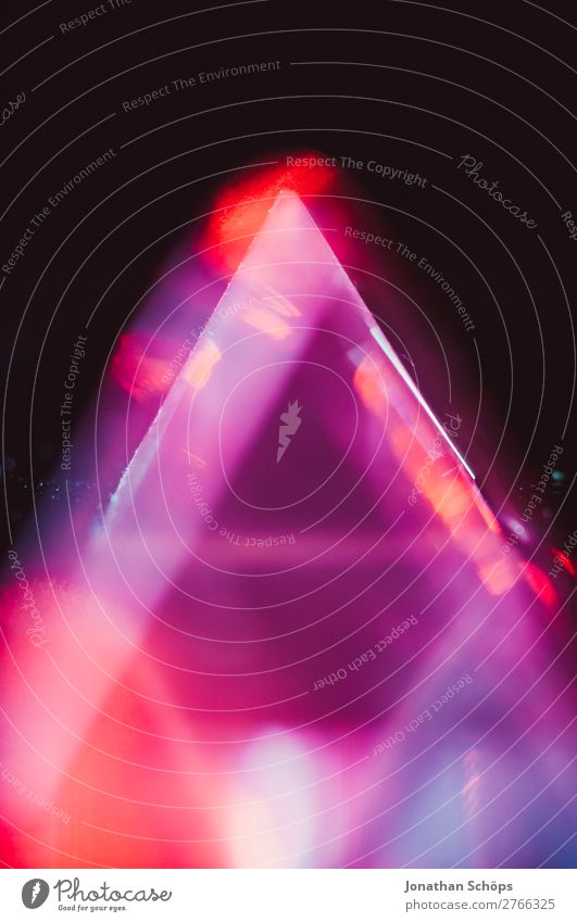 Prism Laser Sci-fi Background Triangle Glass Graph Background picture Information Technology Crystal Laser pointer Light Macro (Extreme close-up)