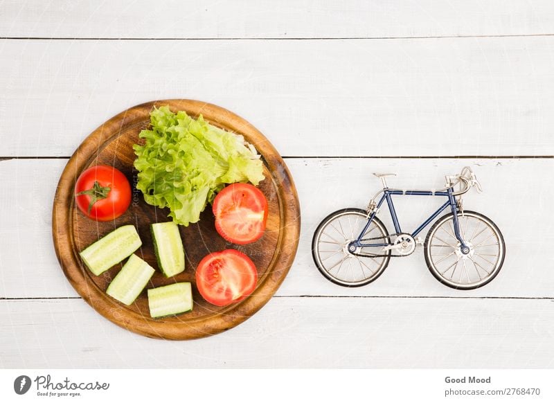bicycle model and fresh vegetables Vegetable Nutrition Eating Diet Lifestyle Style Body Relaxation Leisure and hobbies Vacation & Travel Tourism Trip Table