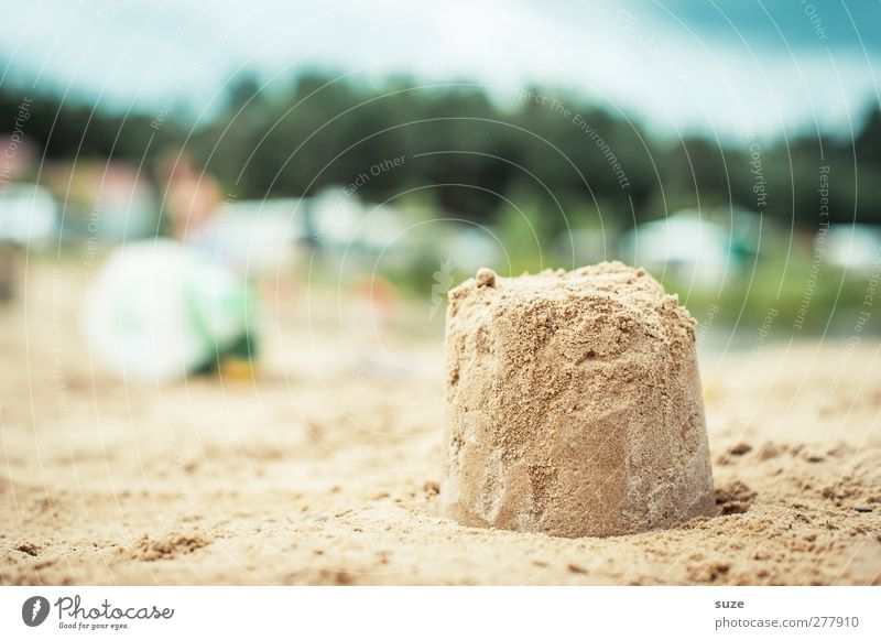 sand cake Lifestyle Leisure and hobbies Playing Vacation & Travel Summer Sun Beach Infancy Environment Nature Elements Sand Sky Beautiful weather Authentic