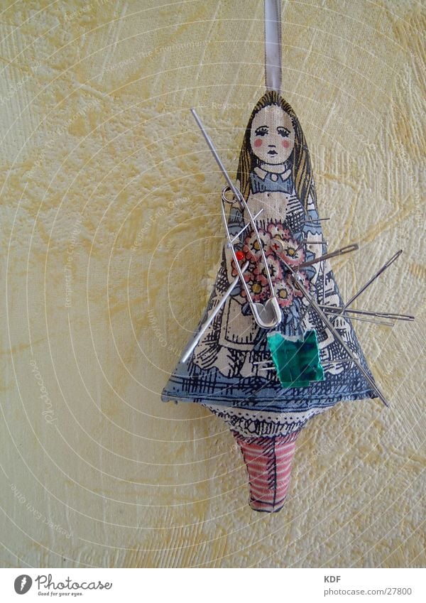 Voodoo at grandma's... Grief Obscure Pincushion Needle Sadness Doll KDF
