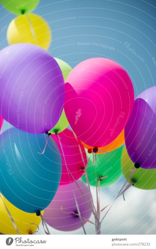 Good mood balloons Balloon Happy Positive Round Blue Multicoloured Green Violet Pink Joy Happiness Joie de vivre (Vitality) Feasts & Celebrations Birthday Party