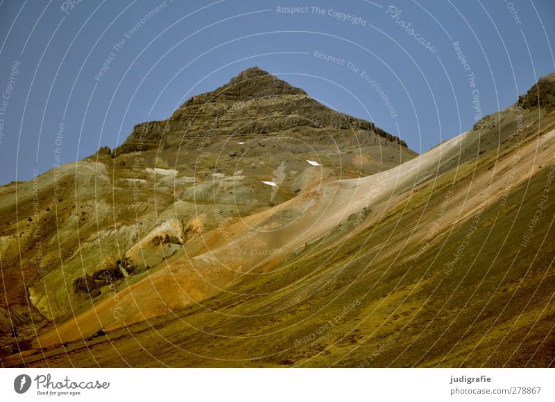 Iceland Environment Nature Landscape Elements Earth Sky Rock Mountain Point Colour photo Exterior shot Deserted